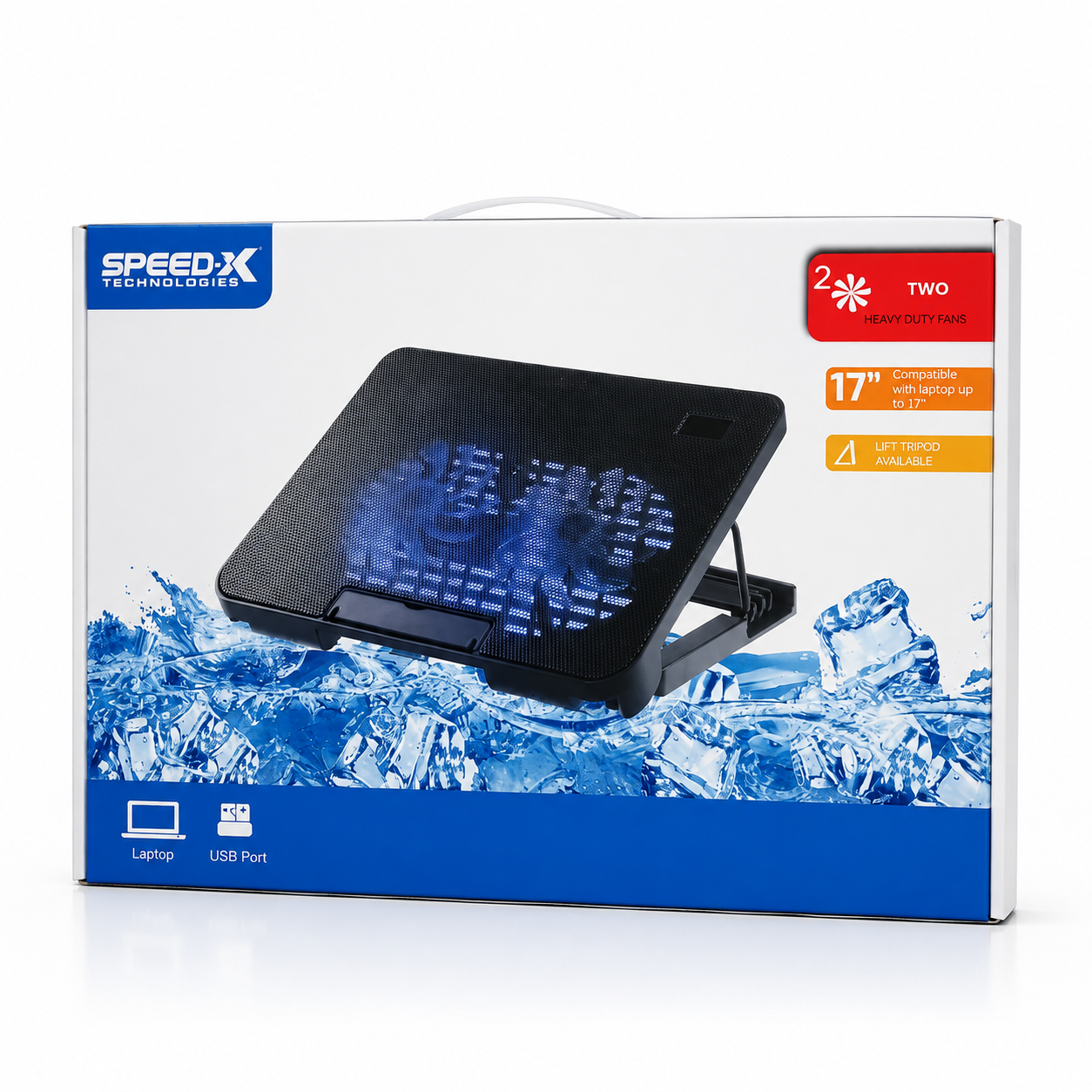 Dual Fan Laptop Cooling Pad