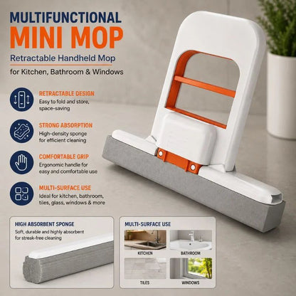 2-in-1 Wall-Mounted Floor Squeegee