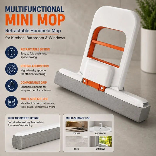 2-in-1 Wall-Mounted Floor Squeegee
