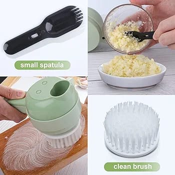 4 in 1 Handheld Electric Vegetable Wireless Cutter