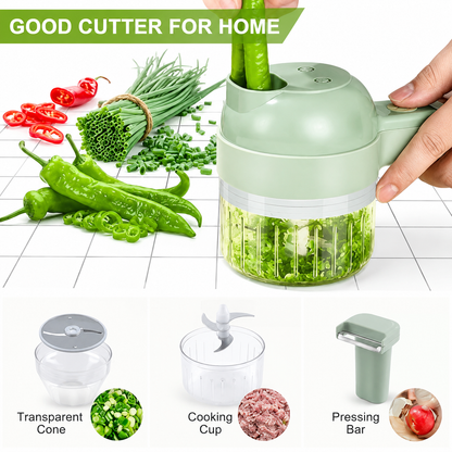 4 in 1 Handheld Electric Vegetable Wireless Cutter