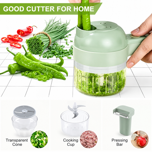 4 in 1 Handheld Electric Vegetable Wireless Cutter