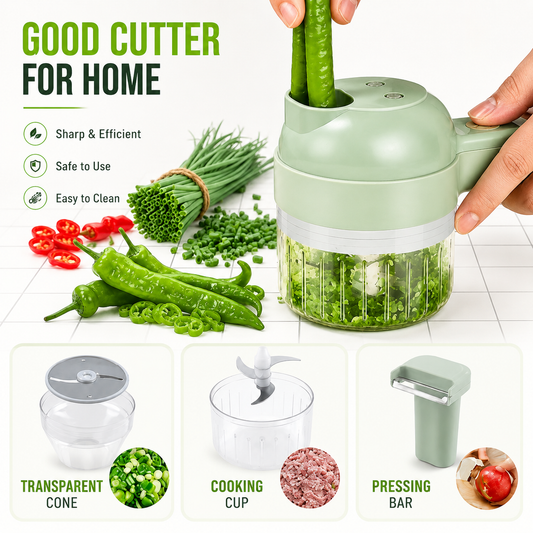 4 in 1 Handheld Electric Vegetable Wireless Cutter