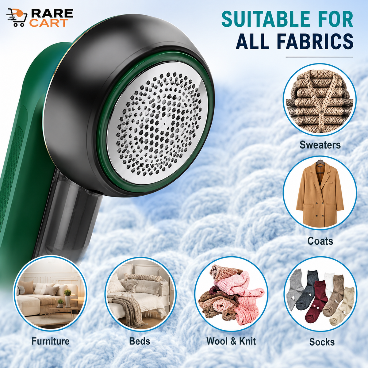 Electric Lint Remover – Rechargeable Fabric Shaver