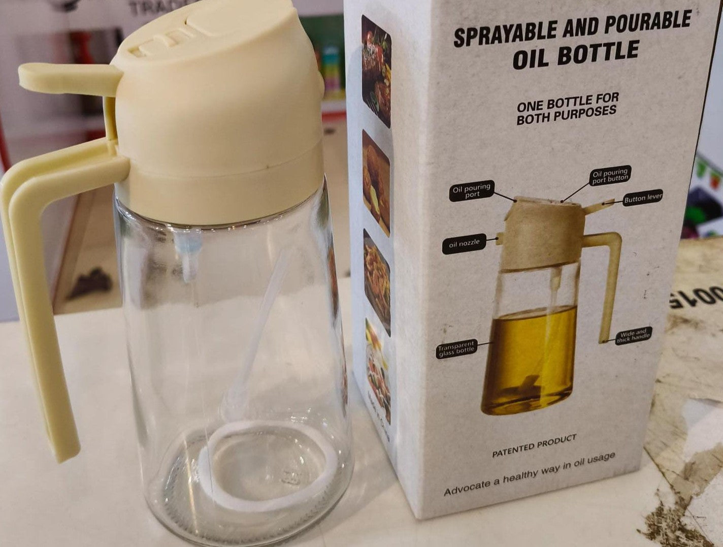 2-In-1 Oil Sprayer Bottle For Kitchen