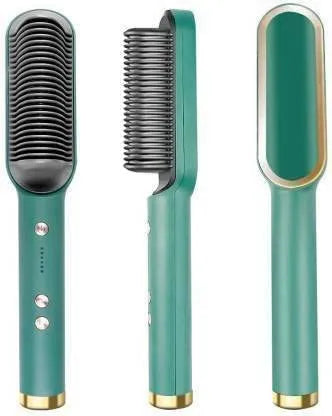 2-in-1 Ionic Hair Straightener Brush