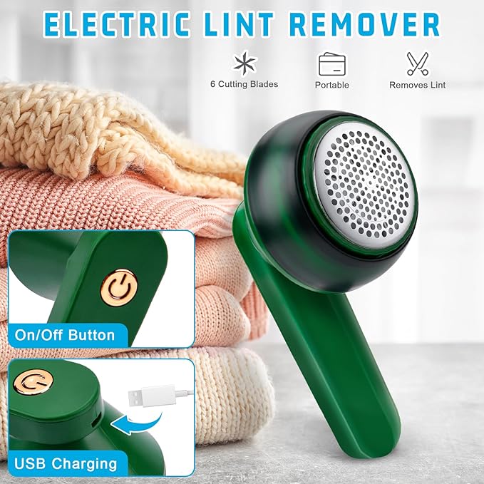 Electric Lint Remover – Rechargeable Fabric Shaver