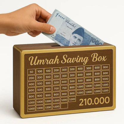 Wooden Money Saving Challenge Box